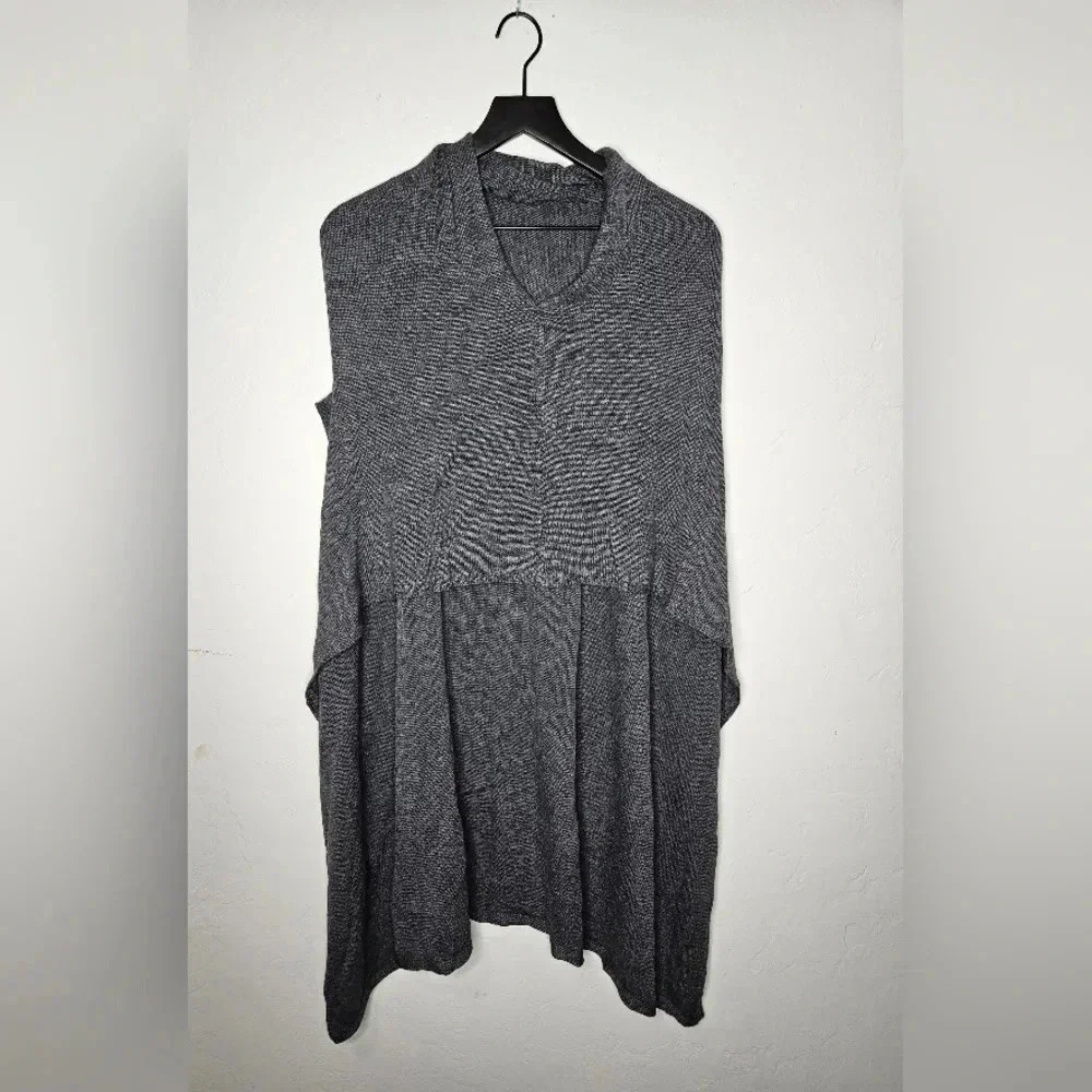 Susana Monaco Wool Blend Pullover Hi Low Poncho‎ Small Oversized